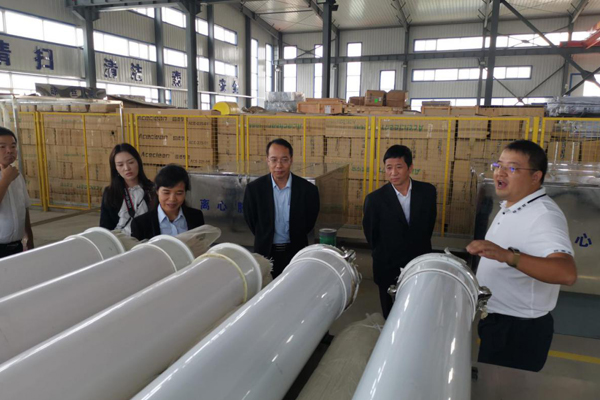 陜西航天建設集團有限公司總經理、黨委副書記謝明娟率隊赴遼寧一諾環保產業集團開展考察調研工作